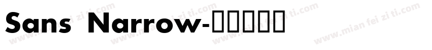 Sans Narrow字体转换